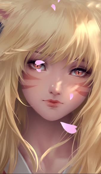 Free ahri pink petals league of legends for android wallpaper