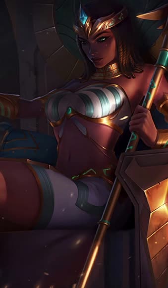 iPhone and Android Pharaoh Nidalee League Of Legends Live Phone Wallpaper