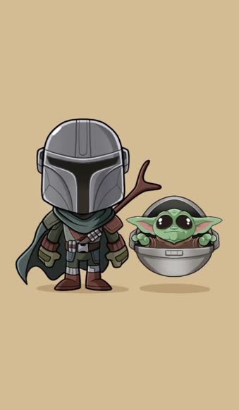 Live Phone Baby Yoda And Mandalorian Wallpaper To iPhone And Android