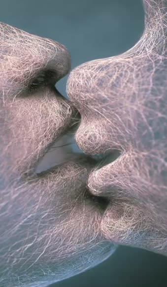 Wire Kiss Cool iphone 12 pro wallpaper