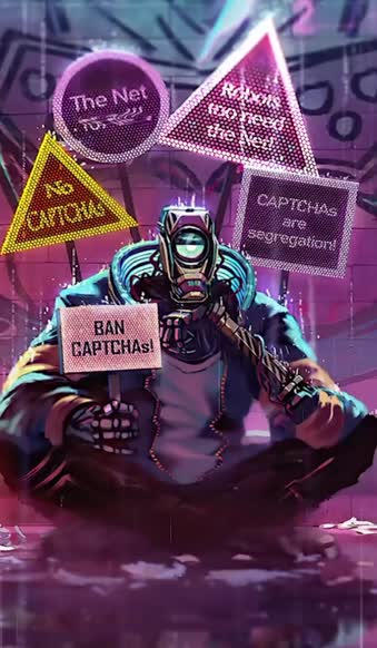 Live Phone Ban Captchas Cyberpunk Wallpaper To iPhone And Android