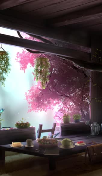 Live Phone Treehouse Spring Morning Wallpaper To iPhone And Android