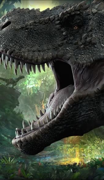 iPhone  Android Jurassic Park Tyrannosaurus Free Phone Live Wallpaper