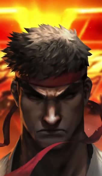 iPhone and Android Ryu Street Fighter Game Phone Live Wallpaper