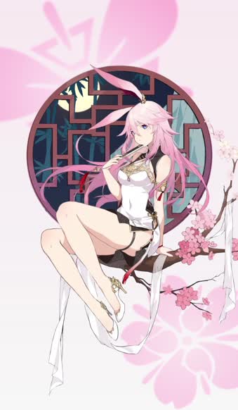 Sakura Anime Girl Live Phone Wallpaper