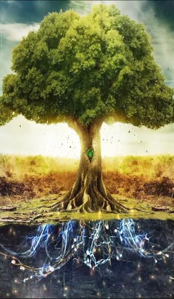 iPhone  Android Tree Of Life Phone Live Wallpaper