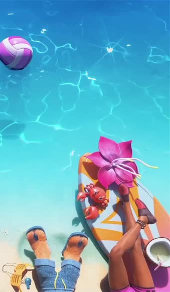 iPhone and Android Pool Party League Of Legends Live Phone Wallpaper