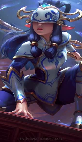 Android and iPhone Live Porcelain Kindred LoL Phone Wallpaper
