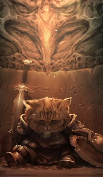 iPhone  Android Animal The Saddest Khajit Live Wallpaper for Phone
