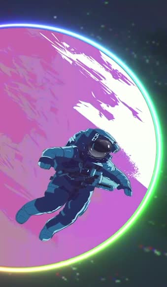 iPhone  Android Spaceman Satellite Live Wallpaper for Phone