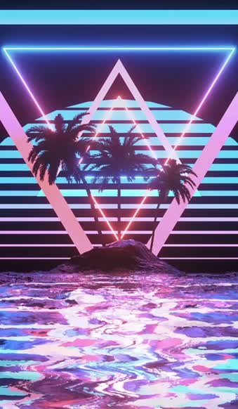 Live Phone Retro Paradise Wallpaper To iPhone And Android