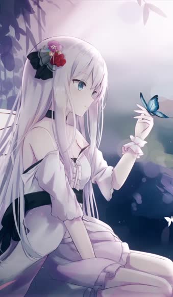  Live Phone Girl Butterfly Anime Wallpaper For iPhone And Android