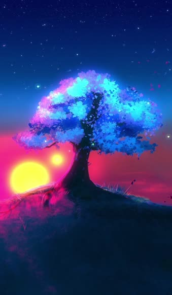 Live Phone Alone Tree Breeze Wallpaper To iPhone And Android
