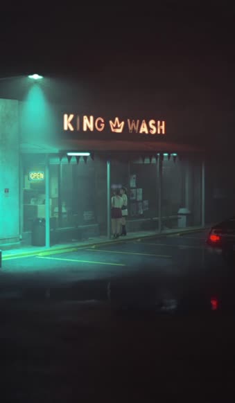 iPhone and Android King Wash Laundromat Live Phone Wallpaper