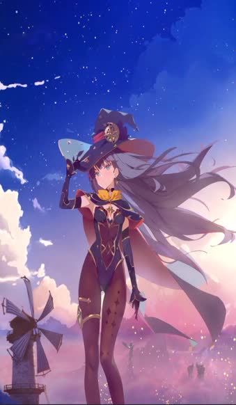 iPhone  Android Mona Witch Genshin Impact Live Phone Wallpaper
