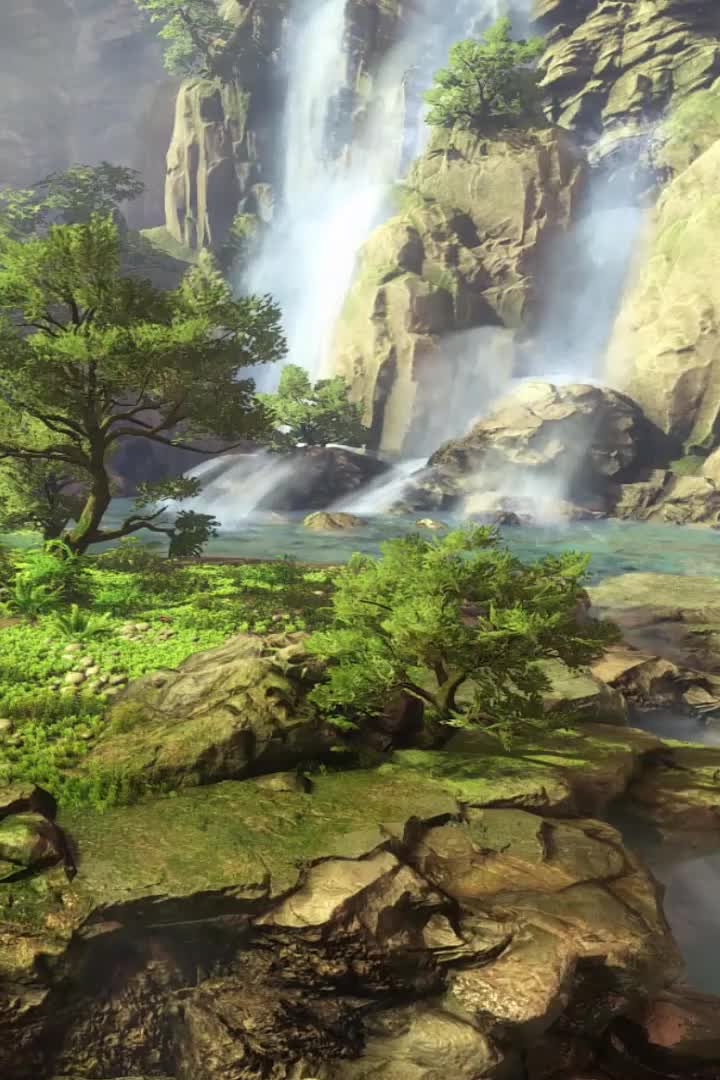 Download Waterfall Green Fall Wallpaper Iphone