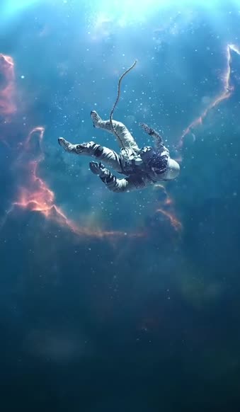 Drowning In Space Iphone Wallpaper