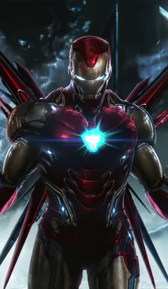 iPhone and Android Iron Man Nano Tech Suit Live Phone Wallpaper