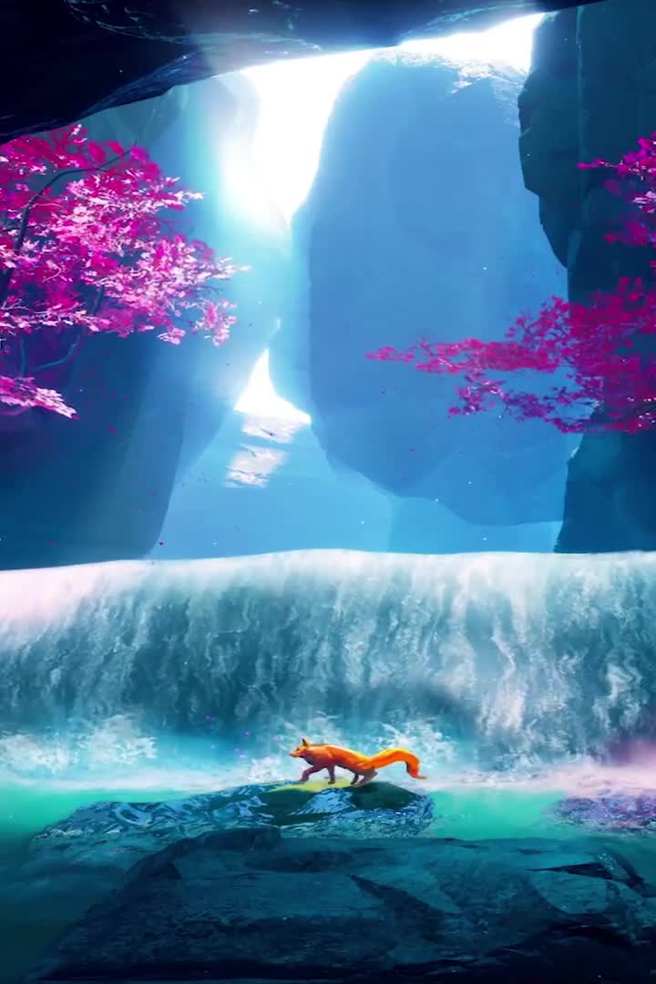 Download Waterfall Fox Fall Wallpaper Iphone