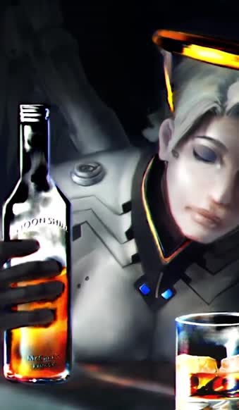 iPhone  Android Mercy Drinking Bottle Phone Live Wallpaper