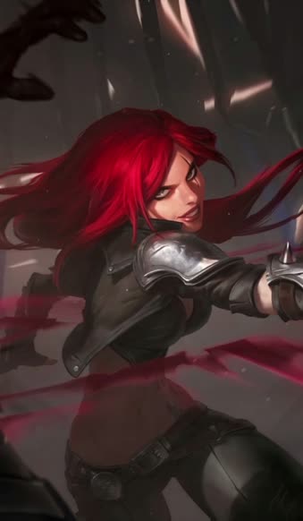 iPhone and Android Katarina Legends Of Runeterra Live Phone Wallpaper