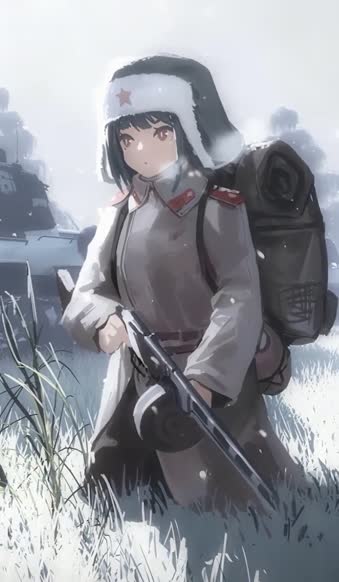 iPhone And Android Anime Girls And Tanks Phone Live Wallpaper