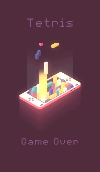 Mobile Isometric Tetris Live Wallpaper For Phone