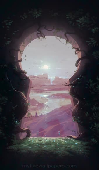 iPhone and Android Mysterious Keyhole Live Phone Wallpaper