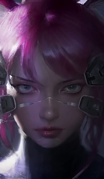 Samurai Girl Cyberpunk 2077 For iPhone Wallpaper