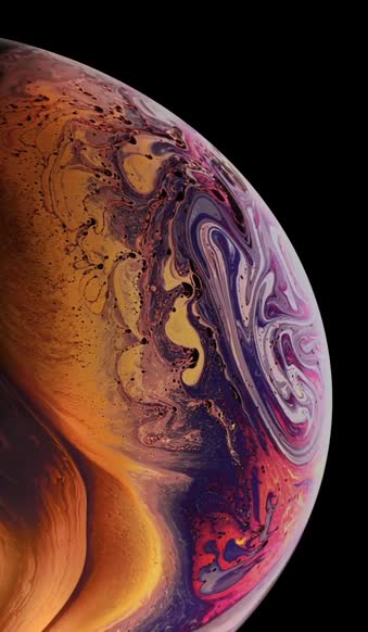 Orangule Bubble Argon iPhone XS Live Wallpaper