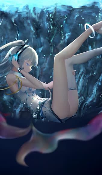iPhone And Android Hatsune Miku Underwater Phone Live Wallpaper