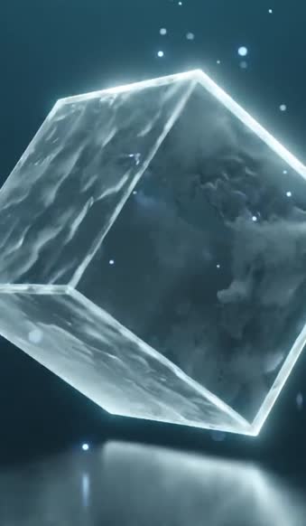 iPhone  Android Crystal Cube Figures Phone Live Wallpaper