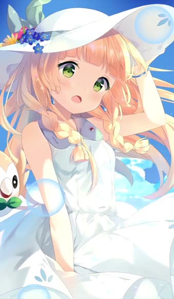 Live Phone Lillie Pokemon Girl Anime Wallpaper For iPhone And Android
