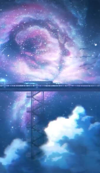 iPhone  Android Train Station In Clouds Fantasy Free Phone Live Wallpaper