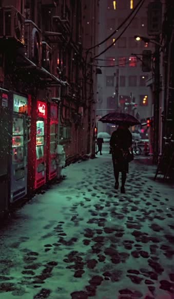 Live Phone Winter Night Walks In Japan Wallpaper To iPhone And Android