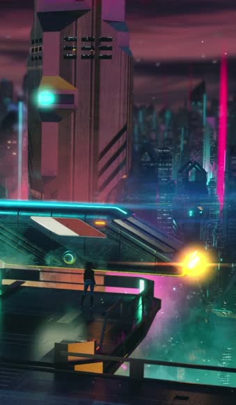 Live Phone Cyberpunk Platform Wallpaper To iPhone And Android