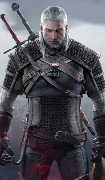 iPhone and Android Geralt The Witcher 3 Live Phone Wallpaper