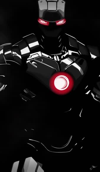 Android  iOS iphone Mobile Marvel Iron Man Black Suit Free Live Wallpaper
