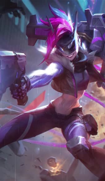 iPhone and Android Project Jinx League Of Legends Live Phone Wallpaper