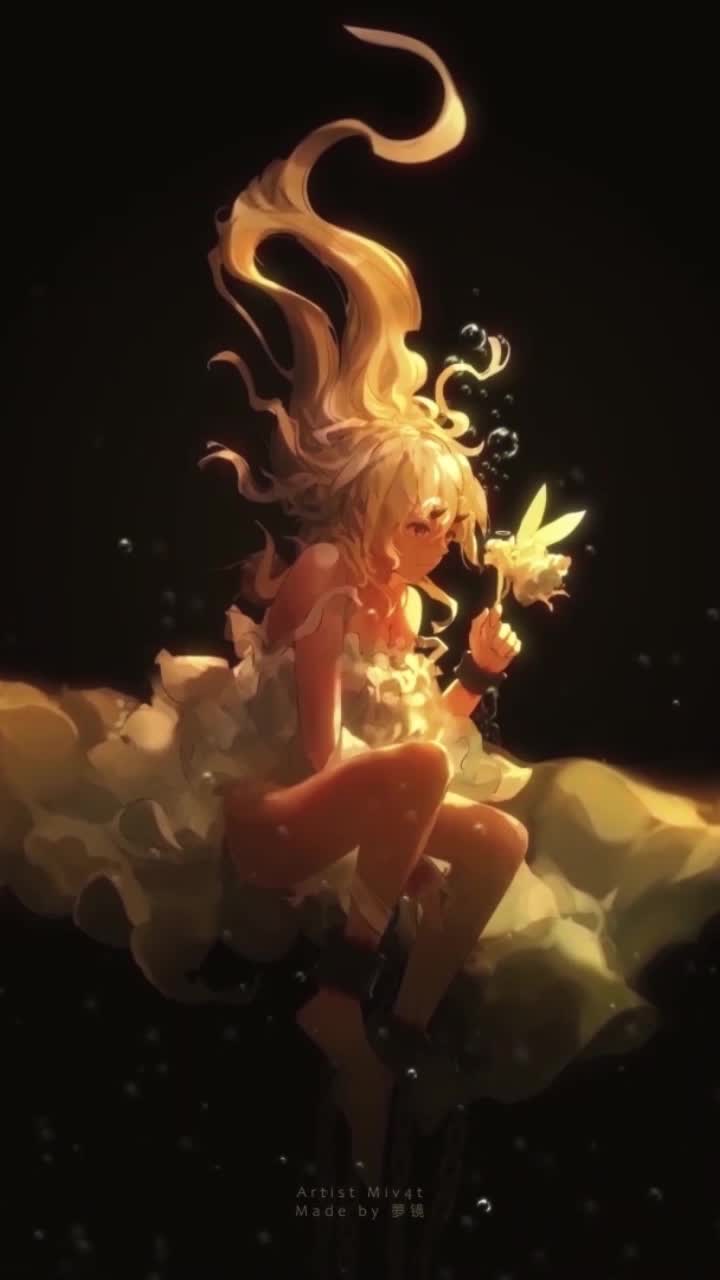 Download Live Phone Dark Light Girl Anime Wallpaper For iPhone And Android