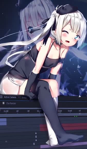 Live Phone After Effects Girl Anime Wallpaper For iPhone And Android