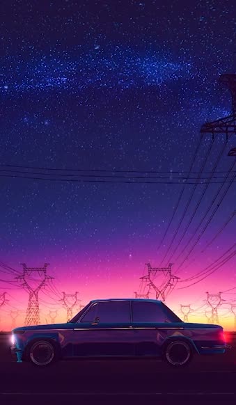 iPhone And Android Driving Under The Beautiful Sky Phone Live Wallpaper