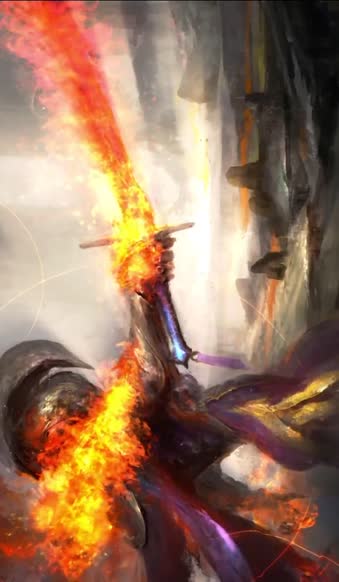 iPhone and Android Ember Warframe Flame Phone Live Wallpaper