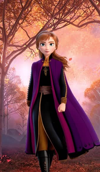 iPhone And Android Anna Frozen 2 Anime Phone Live Wallpaper