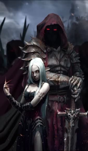 iPhone  Android Dark Fantasy Army Phone Live Wallpaper