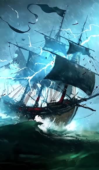 Pirate Ship Live Phone Wallpaper For Iphone Or Android