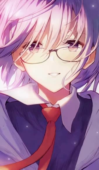 Android  iOS iphone Mobile Mashu Kyrielight With Glasses Fate Grand Order Free Live Wallpaper
