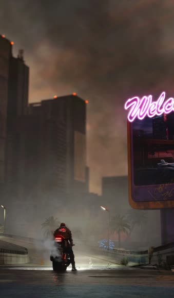 Live Phone Cyberpunk 2077 Welcome To Night City Wallpaper To iPhone And Android