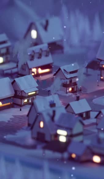 Live Phone Snow Village Wallpaper To iPhone And Android