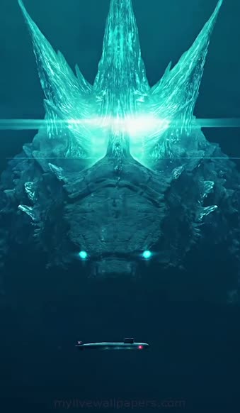 Android  iOS iphone Mobile Godzilla Underwater Live Wallpaper